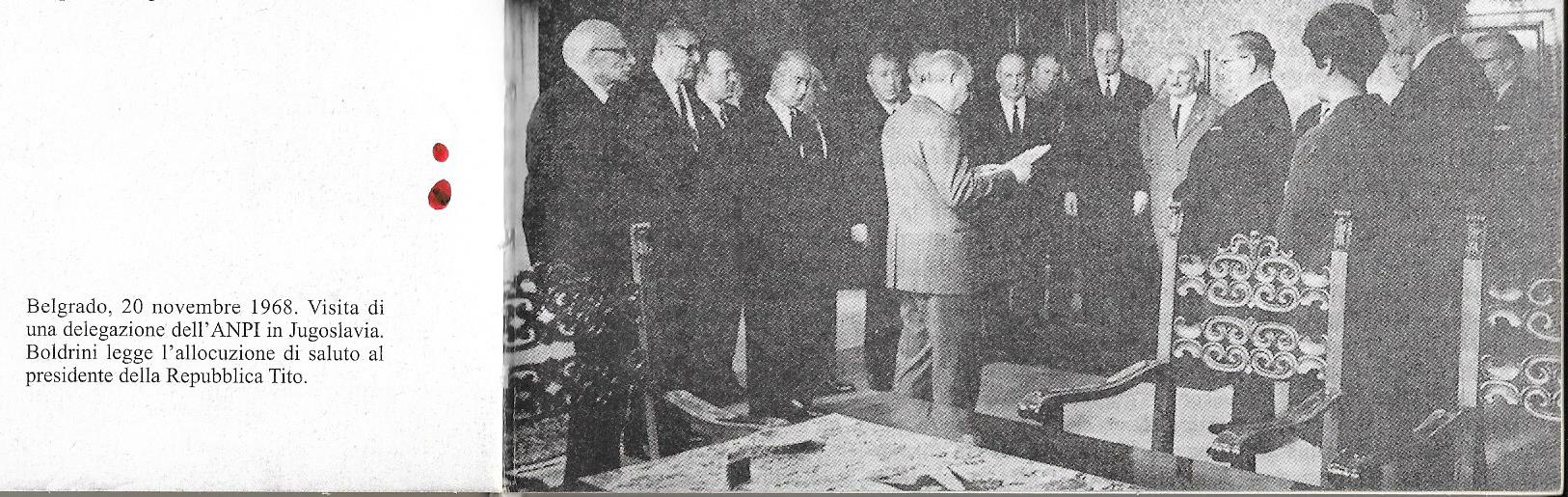 Boldrini con il Presidente della Jugoslavia Tito
