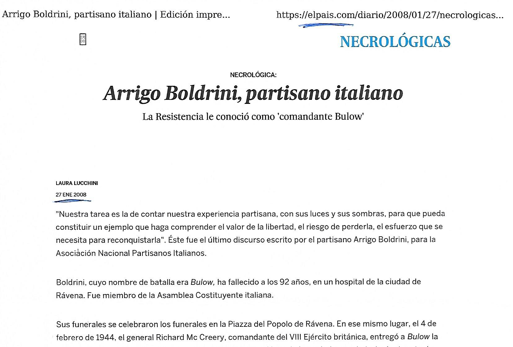 Articolo de El Pais, necrologio Boldrini 2008 (1)